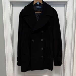 Polo Ralph Lauren Men's Black Peacoat Size Large
